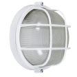 Anchorage Bulkhead Wall Mount Light Fixture Large Size, 200-White Finish