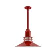 14" Cherokee, 400-Barn Red, FST-Frosted Glass