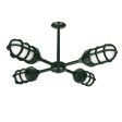 Sputnik LED 4-Light Chandelier, 300-Dark Green, TGG-Heavy Duty Cast Guard