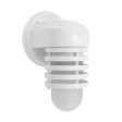 Streamline LED Industrial Ring Sconce, 200-White, FST-Frosted Glass