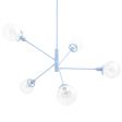 Bubble 5-Light Chandelier, 715-Delphite PTMP, Clear Globes