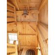 12" Laramie, 975-Galvanized, CGG-Standard Cast Guard, 400-Barn Red, CLR-Clear Glass | Photo Courtesy of Customer