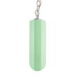 Small Milan Chain Hung Pendant, 311-Jadite PTMP, Galvanized Chain with CSGW-Gold & White Cloth Cord, No Slot