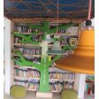Aero Pendant Lighting hanging in the Connor's Song Art Feeds Center in Ghana, Africa