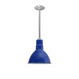 8" Wilcox, 700-Royal Blue, Mounting in 980-Brushed Aluminum