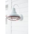 10" Bantam Union Wall Sconce, 250-White, 10” Wire Cage in 455-Cherry Red | Photo Courtesy of Homeowner