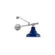 10" Union LED, 700-Royal Blue, G64 Gooseneck Arm, 975-Galvanized