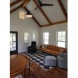 20” Wilcox Vented Cord Hung Pendants, 100-Black, Circle Vent, CSBW - Black & White Clot | Photo Courtesy of Kangaroom Systems