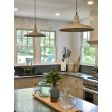 14" Sinclair Spoke Top Pendant Light, 250-Porcelain White, TPT-Putty Cotton Twist Cord | Photo Courtesy of Homeowners