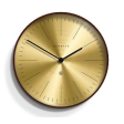 The Mr. Clarke Clock, Small, Dark Stain Case, Fine Marker Brass Dial