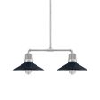 12" Touchdown, 705-Navy, Heat Sink in 975-Galvanized, Mounting in 975-Galvanized, CGG-Standard Cast Guard in 975-Galvanized, RIB-Ribbed Glass