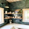 Canal Gooseneck Light, 100-Black Exterior with Custom Interior Finish, G1 Gooseneck Arm | Photo Courtesy of Ashley Brochu @themainesprucehouse