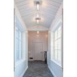 Flush Mount Guard Sconce, 975-Galvanized, CGG-Standard Cast Guard, Ribbed Glass | Photo Courtesy of Red House Building