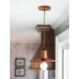 10” Shade in 400-Barn Red, Walnut Wood, CSBG-Black & Gold Cloth Cord | Photo Courtesy of Lisa Davenport of LDD Interiors