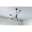 Bubble 5-Light Chandelier, 100-Black, Clear Glass, 12in Stem | Photo Courtesy of Jocelyn Martinez and E&A Construction