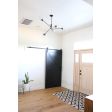 Bubble 5-Light Chandelier, 100-Black, Clear Glass, 12in Stem | Photo Courtesy of Jocelyn Martinez and E&A Construction