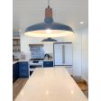 16” Shade in 850-Graphite, Walnut Wood, CMG-Grey Cloth Cord | Photo Courtesy of Homeowner