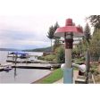 The Original™ Industrial Guard Post Mount, 12" Shade, 400-Barn Red, CG-Clear Glass | Photo Courtesy of Home Owner