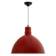 24" Wilcox LED, 400-Barn Red, CSBW-Black & White Cloth Cord