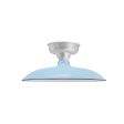 16" Sinclair LED, 765-Porcelain Delphite, Mounting in 975-Galvanized