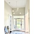 Bubble 5-Light Chandelier, White Glass, 200-White, 36" Stem, Victorian Edison 60w Bulb | Customer Submission