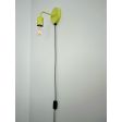 Downtown Minimalist Plug In Wall Sconce, 388-Chartruese, Cotton Black & White Cord, Globe LED Tala Lamp | Customer Submission