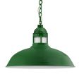 20" Outback, 307-Emerald Green, FST-Frosted Glass, CSGW-Gold & White Cloth Cord