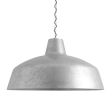 42" Avalon LED, 975-Galvanized, CSB-Black Cloth Cord