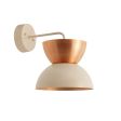 Duo LED Wall Sconce, Top in 995-Natural Raw Copper, Bottom in 630-Beige, Bottom Interior in 995-Natural Raw Copper, Mounting in 630-Beige