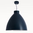 Oxford LED Studio Pendant Light, 705-Navy, Navy Cloth Cord