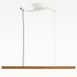 46" Suora, Oak Wood, Single Canopy, 206-Matte White