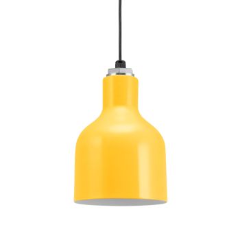 Tuscany Food Warmer Pendant, 500-Buttery Yellow, Black Jacketed Cord