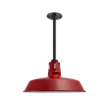 16" The Original™ Vented Stem Mount, 400-Barn Red, Narrow Slot Vents, Mounting in 805-Charcoal Granite