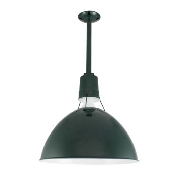16" Wilcox Uplight, 300-Dark Green, 12" Stem