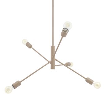 Downtown Minimalist 5-Light Chandelier, 607-Taupe