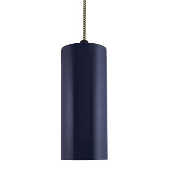 Venice LED Pendant, 705-Navy, CSBG-Black & Gold Cloth Cord, No Slot