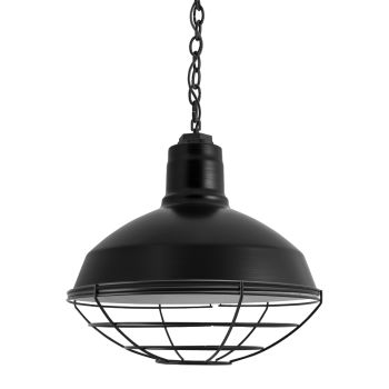 14" Dino, 100-Black, Wire Cage, SBK-Standard Black Cord