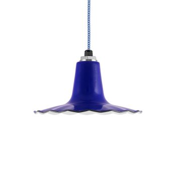 12" Seaside, 750-Cobalt Blue, CSUW-Blue & White Cloth Cord