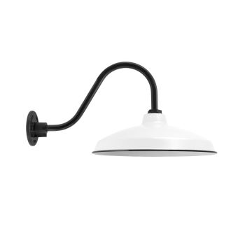 16" Marathon, 250-White, G11 Gooseneck Arm, 150-Black