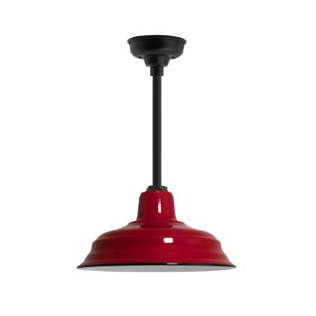 13" Bomber LED, 455-Cherry Red, Mounting in 150-Black