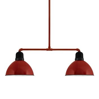 14" Kickoff, 455-Porcelain Cherry Red, Heat Sink in 150-Black, 18" Arms & Mounting in 455-Cherry Red