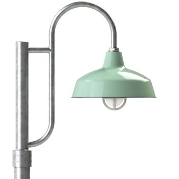 12" Avalon LED, 311-Jadite, Single Decorative Post Mount, 975-Galvanized, Fluted Direct Burial Pole, 975-Galvanized, Smooth Direct Burial Pole, 975-Galvanized, CGG-Standard Cast Guard, FST-Frosted Glass