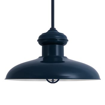 30" Chestnut Nautical LED, 705-Navy, TGG-Heavy Duty Cast Guard, RIB-Ribbed Glass