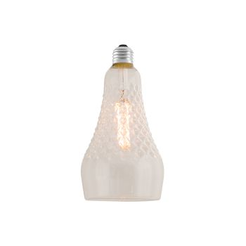 LED Crystal Clear C35 500 Lumen Bulb - On