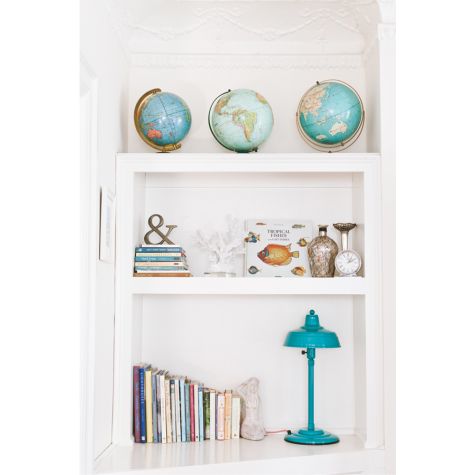 Bomber Retro Desk Lamp, 390-Teal