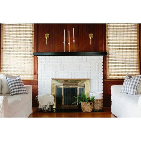 Downtown Minimalist Sconce, 997-Natural Raw Brass, Hairpin 30w Edison-Style Bulb