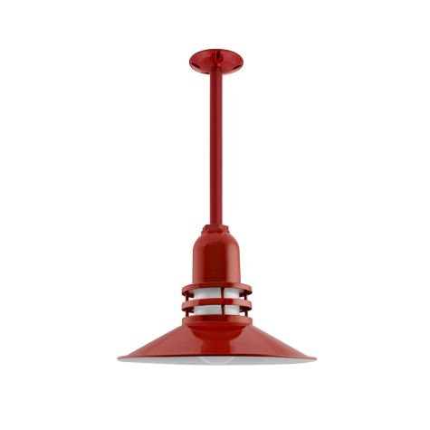 14" Cherokee LED, 400-Barn Red, FST-Frosted Glass