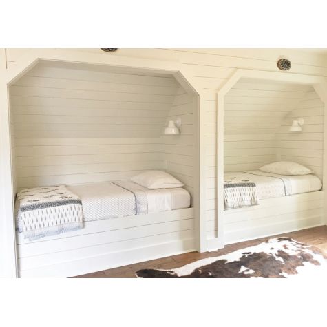 (2) 8" Bowie Wall Sconces, 200-White | Photo Courtesy of The Dutch Door Home