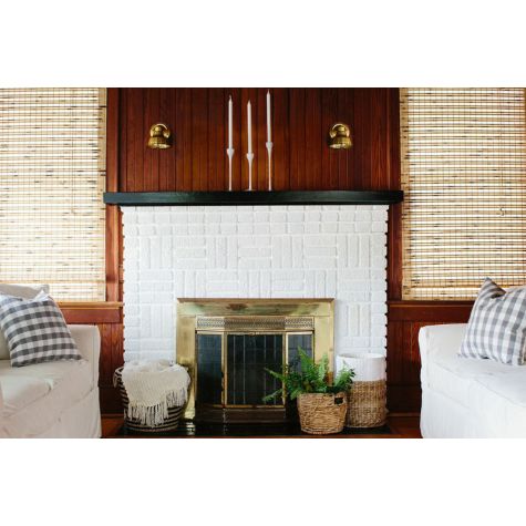 (2) 8" Bowie Wall Sconces, 997-Natural Raw Brass