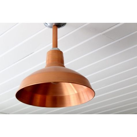 14” Dino Stem Mount Pendant in 995-Natural Raw Copper Finish and 6” Stem in 995-Raw Copper Finish. Photo Courtesy of Homeowner